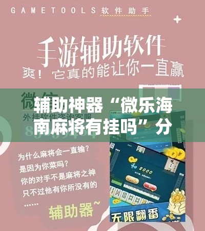 辅助神器“微乐海南麻将有挂吗”分享用挂教程