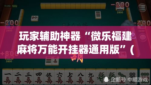 玩家辅助神器“微乐福建麻将万能开挂器通用版”(作弊)辅助透视教程