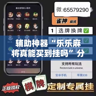 辅助神器“乐乐麻将真能买到挂吗”分享用挂教程