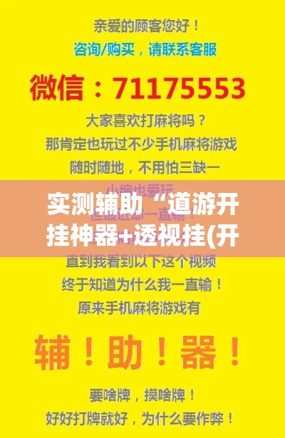 实测辅助“道游开挂神器+透视挂(开挂)2026必备”科技辅助神器手机版
