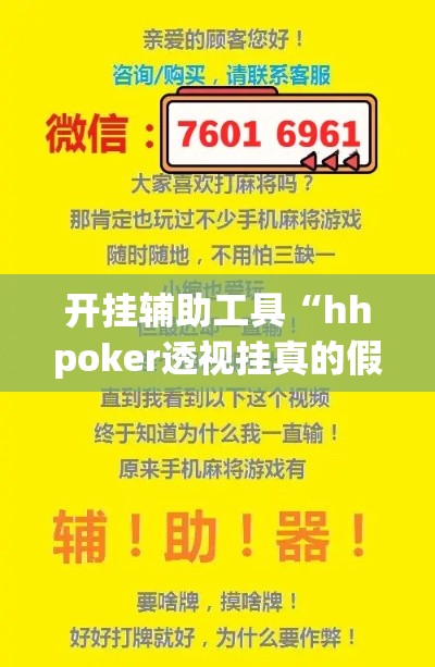 开挂辅助工具“hhpoker透视挂真的假的”专业师傅带你一起了解(确实有挂