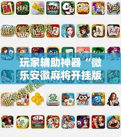 玩家辅助神器“微乐安徽麻将开挂版本软件!详细分享装挂步骤