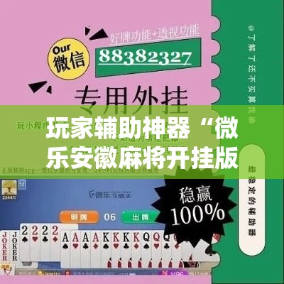 玩家辅助神器“微乐安徽麻将开挂版本软件!详细分享装挂步骤