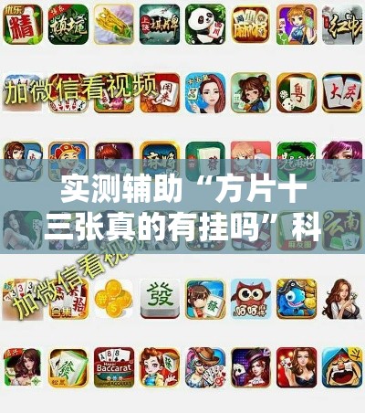 实测辅助“方片十三张真的有挂吗”科技辅助神器手机版