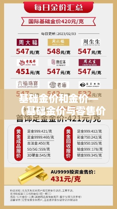 基础金价和金价—（基础金价与零售价）