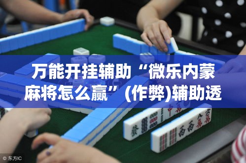 万能开挂辅助“微乐内蒙麻将怎么赢”(作弊)辅助透视教程