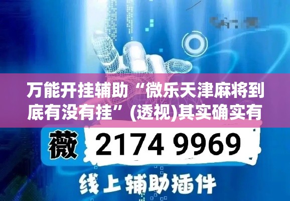 万能开挂辅助“微乐天津麻将到底有没有挂”(透视)其实确实有挂