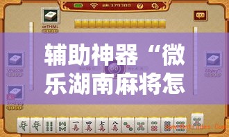 辅助神器“微乐湖南麻将怎么开免费的挂	”分享用挂教程