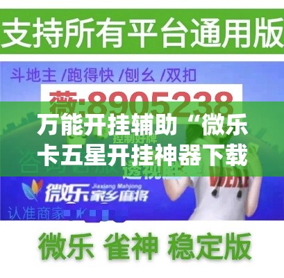 万能开挂辅助“微乐卡五星开挂神器下载”(作弊)辅助透视教程
