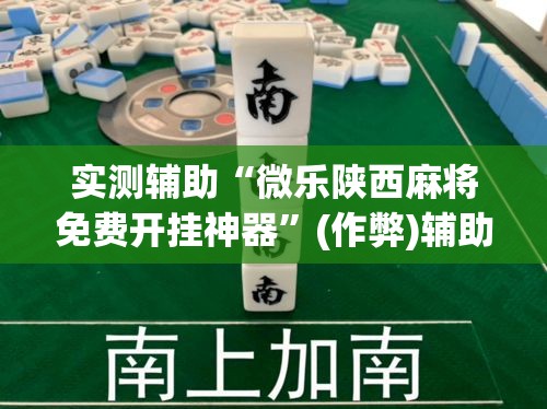 实测辅助“微乐陕西麻将免费开挂神器”(作弊)辅助透视教程