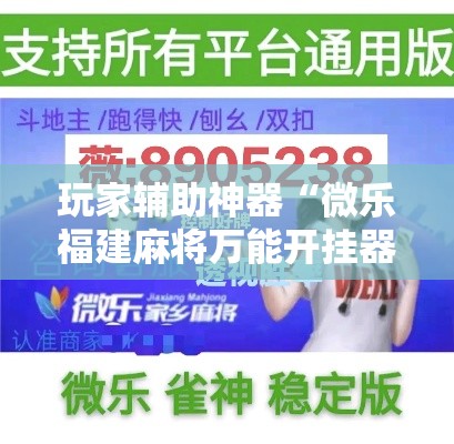 玩家辅助神器“微乐福建麻将万能开挂器通用版”科技辅助神器手机版