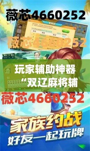 玩家辅助神器“双辽麻将辅助开挂神器”(作弊)辅助透视教程