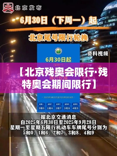 【北京残奥会限行·残特奥会期间限行】
