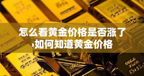 怎么看黄金价格是否涨了›如何知道黄金价格