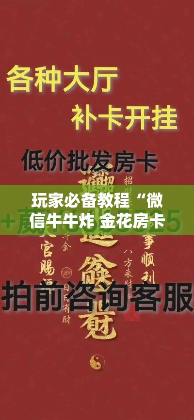 玩家必备教程“微信牛牛炸 金花房卡链接”详细房卡教程